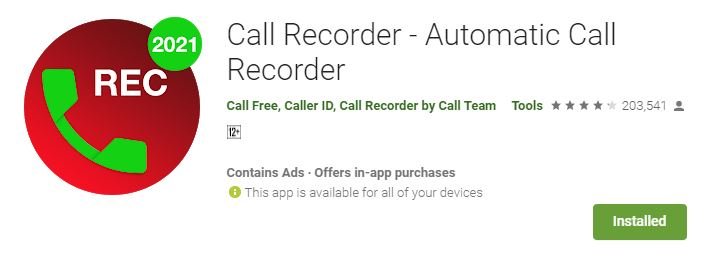 automatically record phone calls on Android