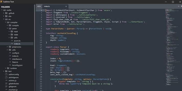 sublime text code editor