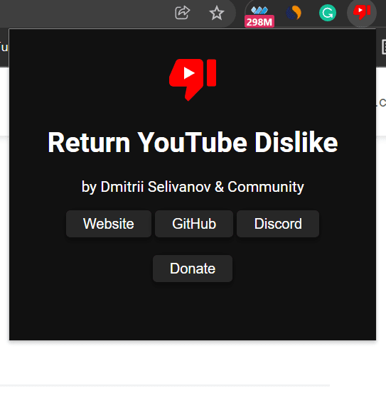 return to YouTube dislikes