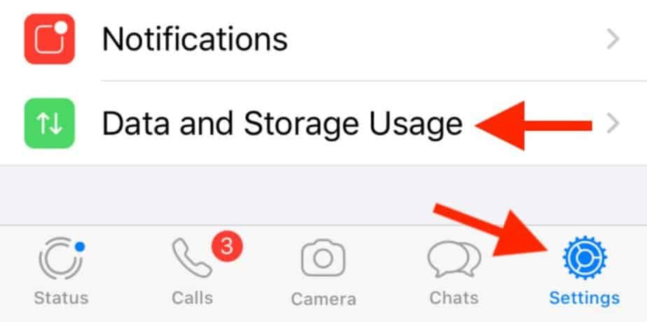 free up storage space on WhatsApp