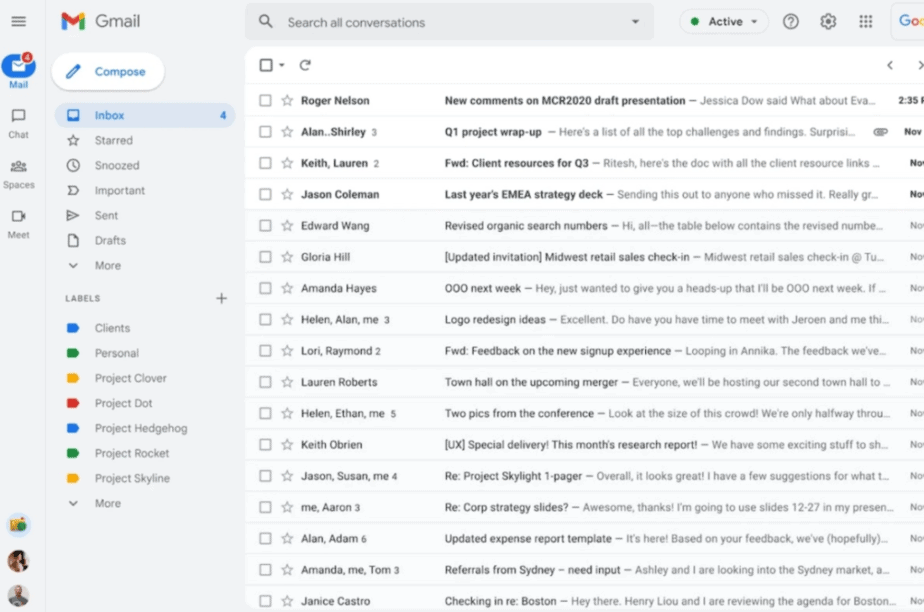 activate the new Gmail interface