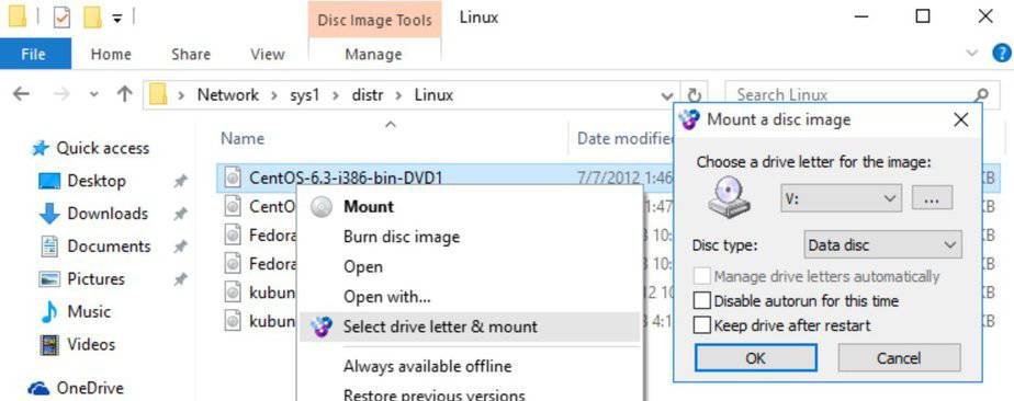open ISO file in Windows with WINCDEMU