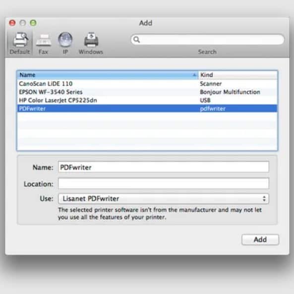 Mac PDFWriter